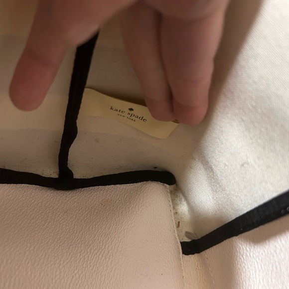 Kate Spade Black and White Striped Tote Bag - Picture 10 of 10